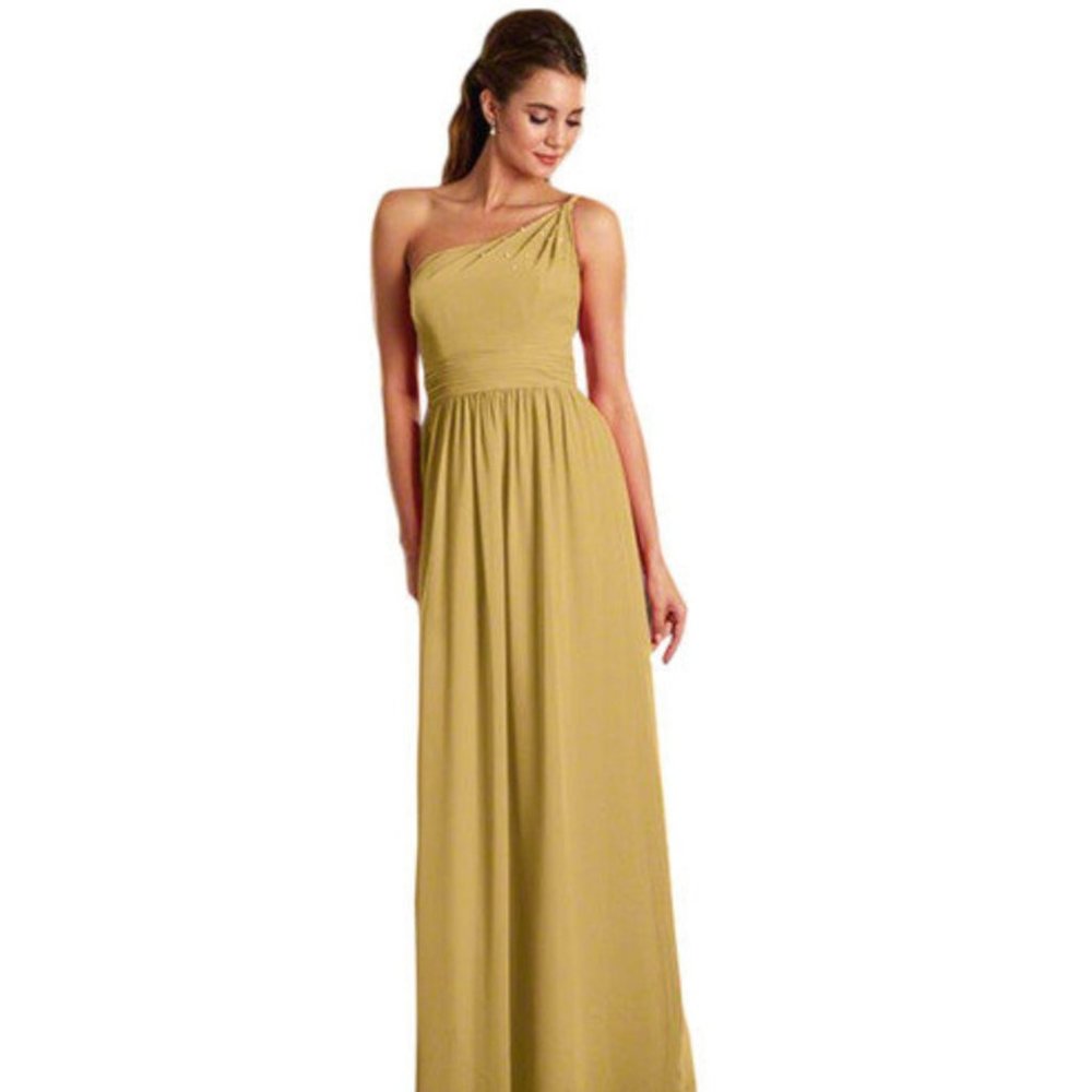 Alfred Angelo 7369 Size 10 Dress Yellow Soft Yellow Gold